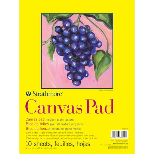 Strathmore® 300 Series Canvas Pad, 9" x 12"